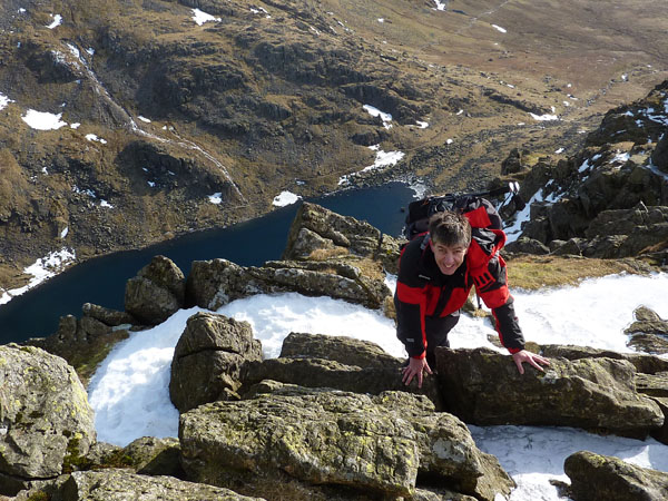 Neil on Dow Crag